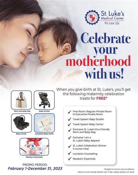st luke's pregnancy package